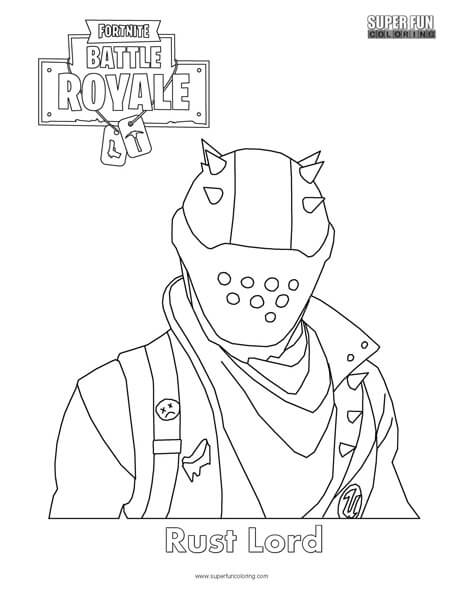 Rust Lord Fortnite Coloring Page Super Fun Coloring