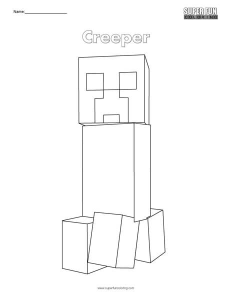 Creeper- Minecraft Coloring