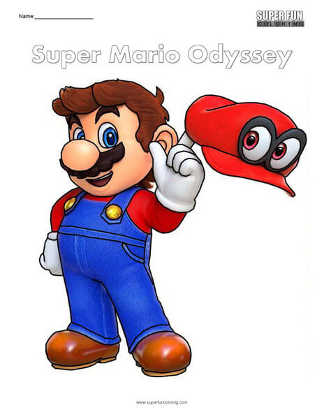 Super Mario Odyssey- Nintendo Coloring