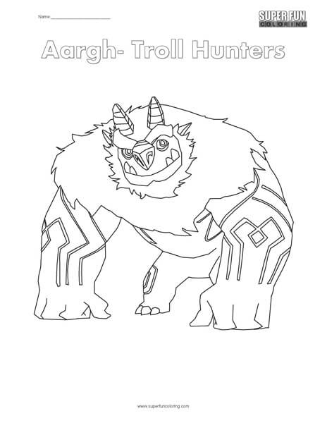 troll hunters coloring page  super fun coloring