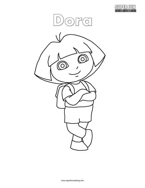 Dora the Explorer Coloring Page