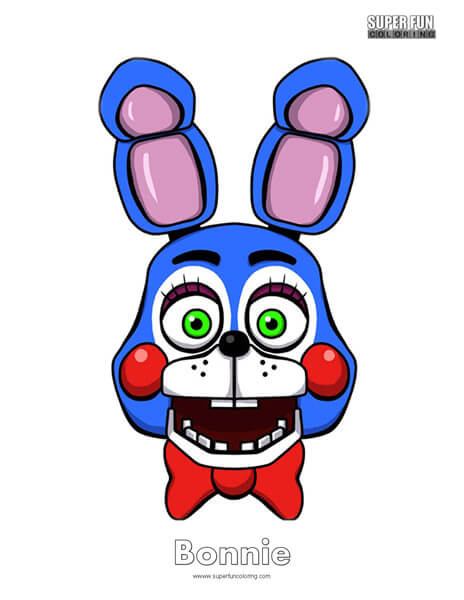 Bonnie Coloring Page FNAF Sheets