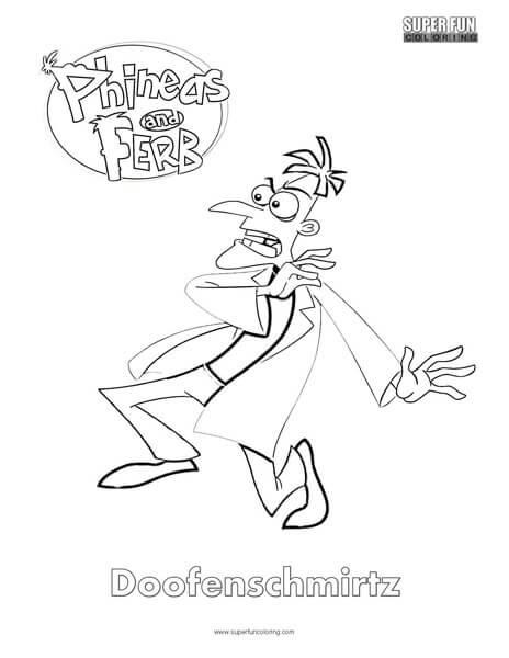 Dr. Doofenschmirtz- Phineas and Ferb Coloring