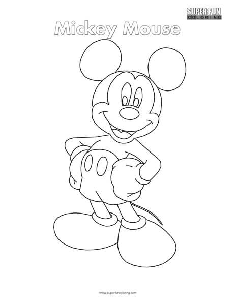 Mickey Mouse Top Free Disney coloring page