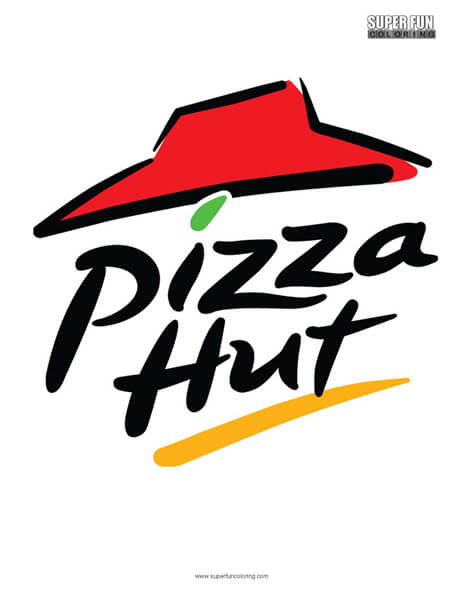 Pizza Hut Logo Coloring Page