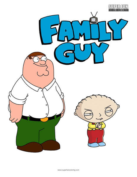 Family Guy Coloring Sheet