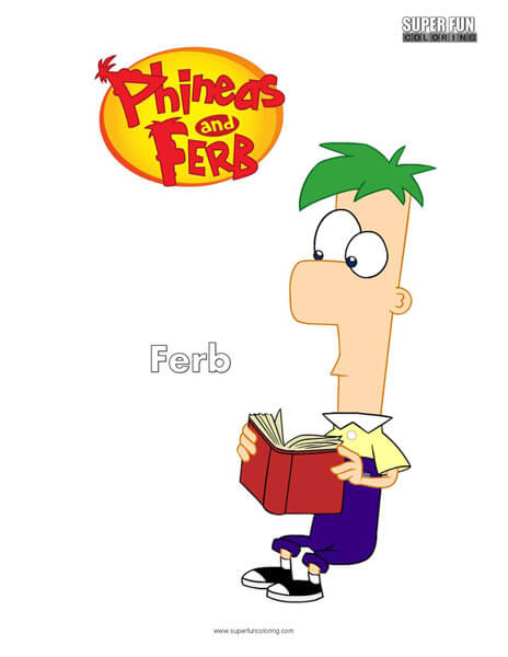 Ferb- Free Phineas and Ferb Coloring Pages
