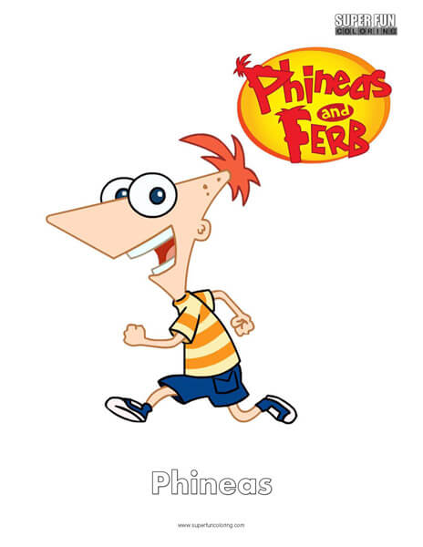 Phineas- Free Phineas and Ferb Coloring Pages