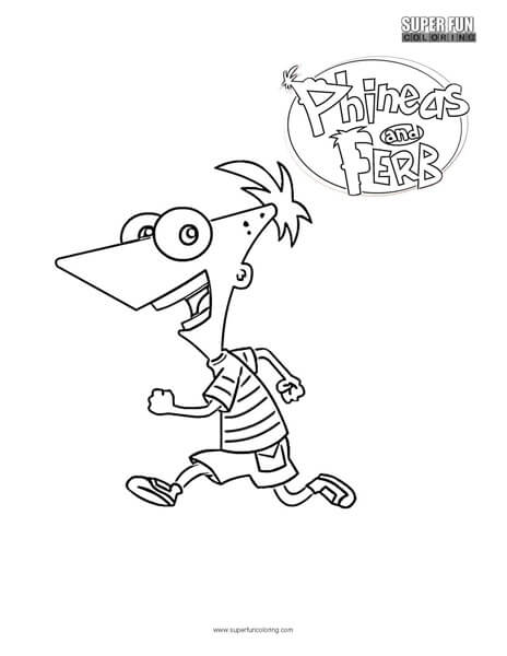 Phineas- Phineas and Ferb Coloring