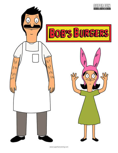 Bob's Burgers Coloring Sheet