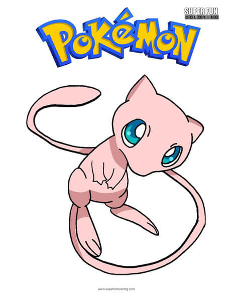 Mew Coloring Page