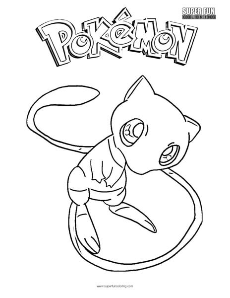 Mew Coloring Pages Printable for Free Download