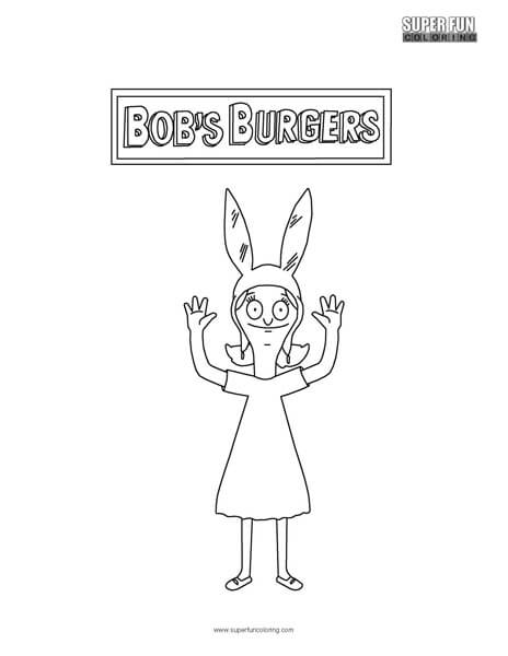 Louise- Bobs Burgers Coloring Sheet