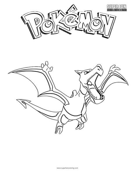 Aerodactyl Pokemon Coloring Page