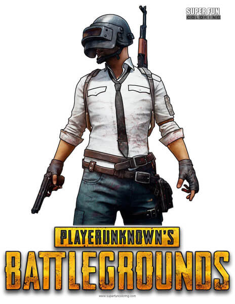 PUBG Coloring Page Player Unknown's Battlegrounds