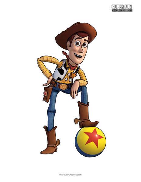 Woody- Toy Story  Coloring Page Disney
