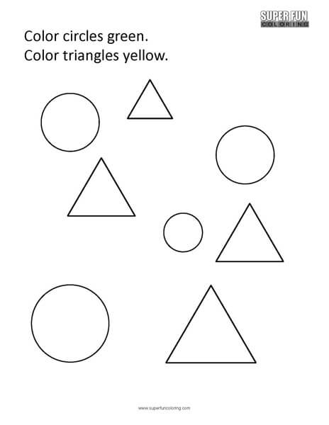 Basic Shapes Coloring Page 
