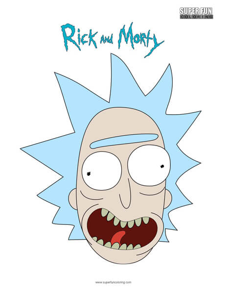 Rick- Rick and Morty Coloring Page