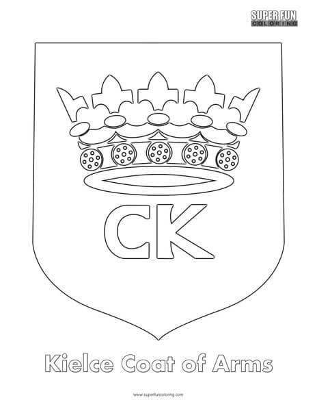 Kielce Coat of Arms Coloring Page