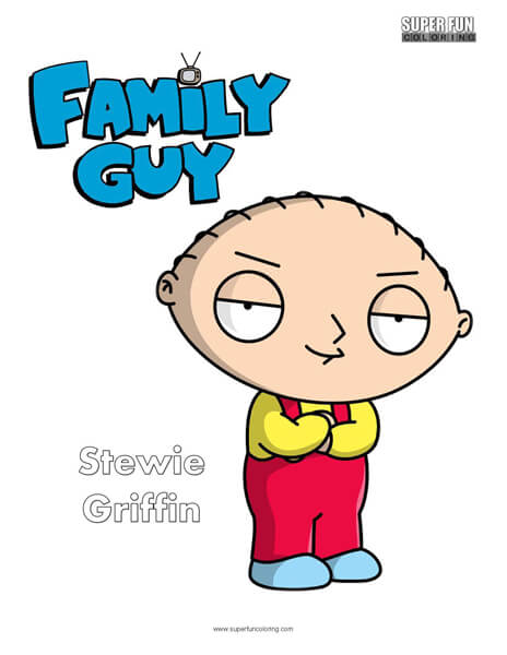 Stewie Griffin- Family Guy Coloring Page