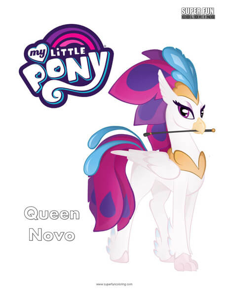 Queen Novo My Little Pony Coloring Page