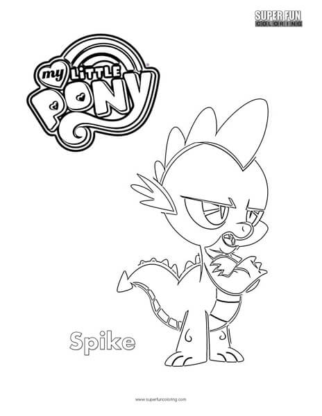 Spike My Little Pony Coloring Page
