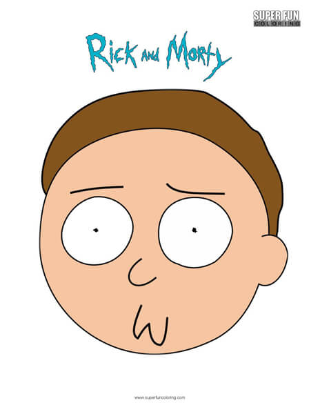 Morty- Rick and Morty Coloring Page