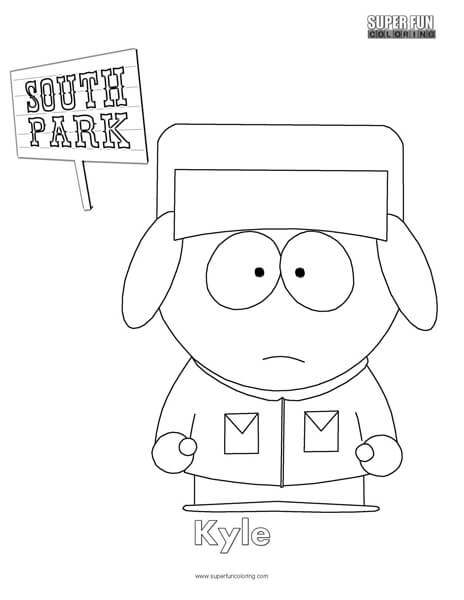 Kyle- South Park Coloring Page