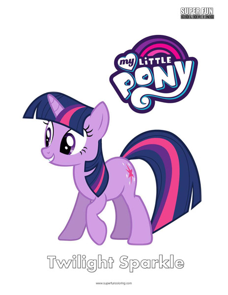 Twilight Sparkle- My Little Pony Coloring Page