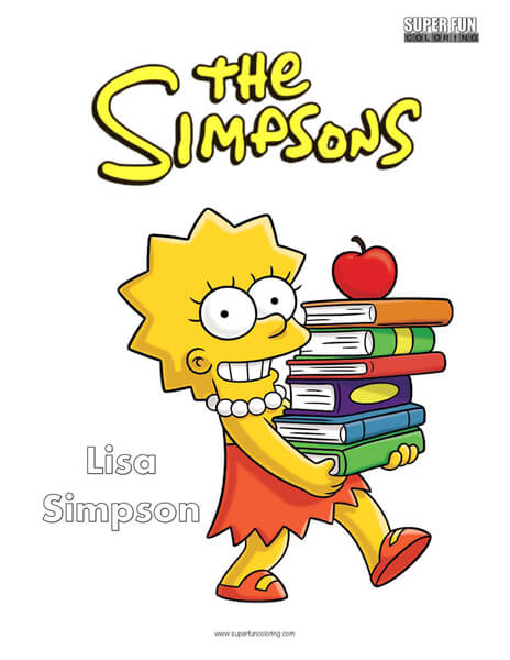 Lisa Simpson Coloring Page The Simpsons