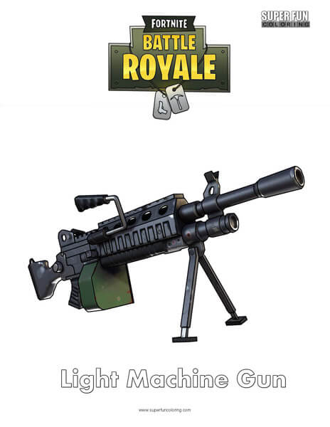 Fortnite Weapons - Super Fun Coloring