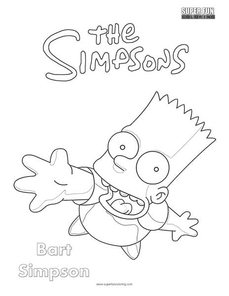Bart Simpson- The Simpsons Coloring Page