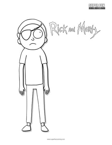 Evil Morty- Rick and Morty Coloring Page