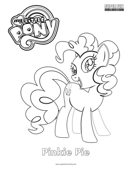 Pinkie Pie- My Little Pony Coloring Page