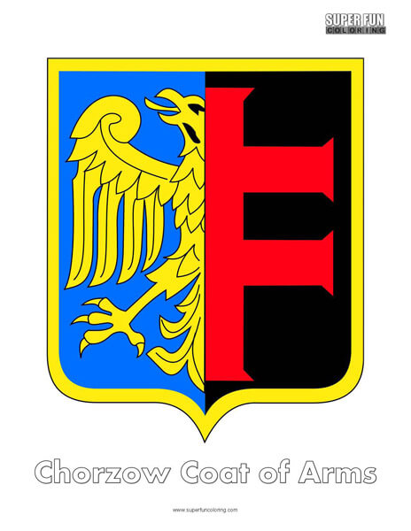 Chorzow Coat of Arms Coloring