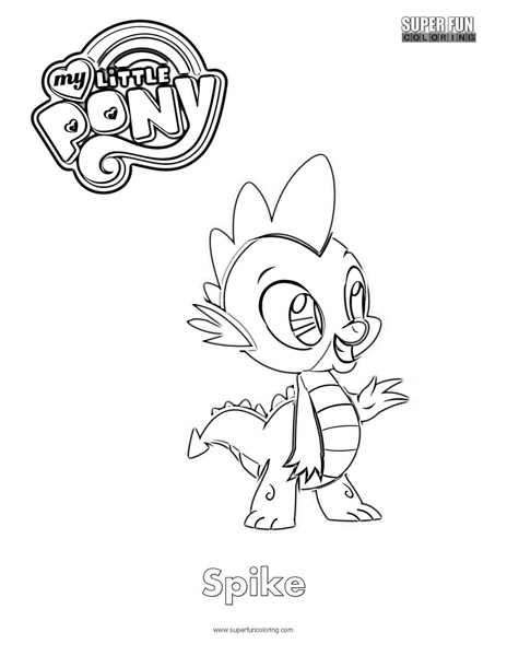 Spike- My Little Pony Coloring Page