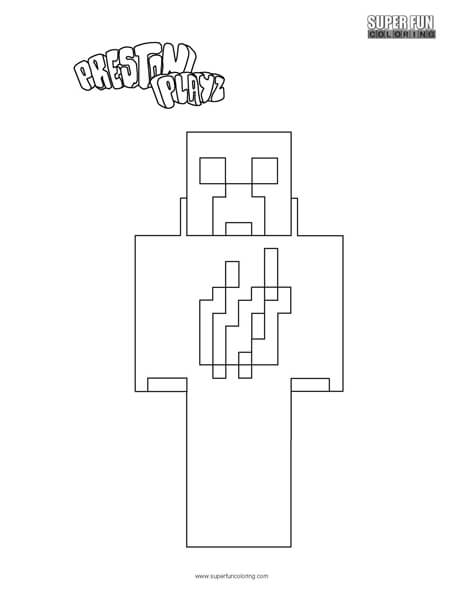 Preston Playz Coloring Page Super Fun Coloring - roblox prestonplayz preston styles merch