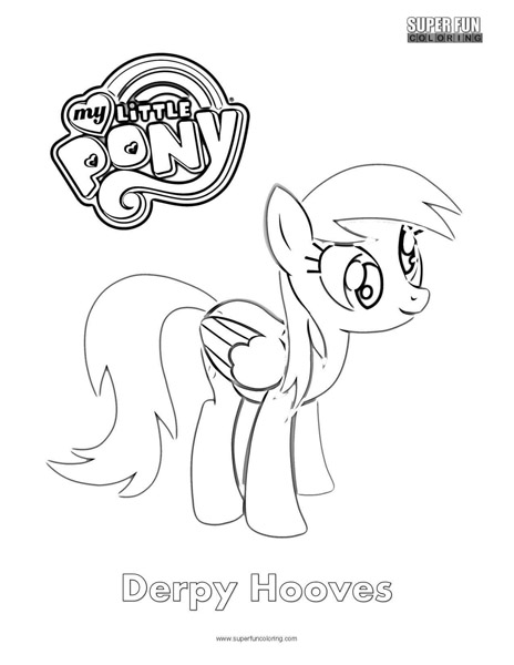 Derpy Hooves- My Little Pony Coloring Page
