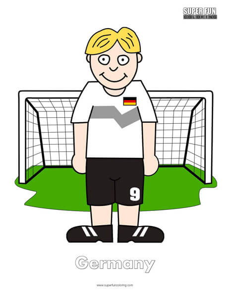 Germany Football Coloring Page