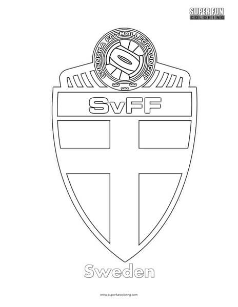 Sweden Football Coloring Page