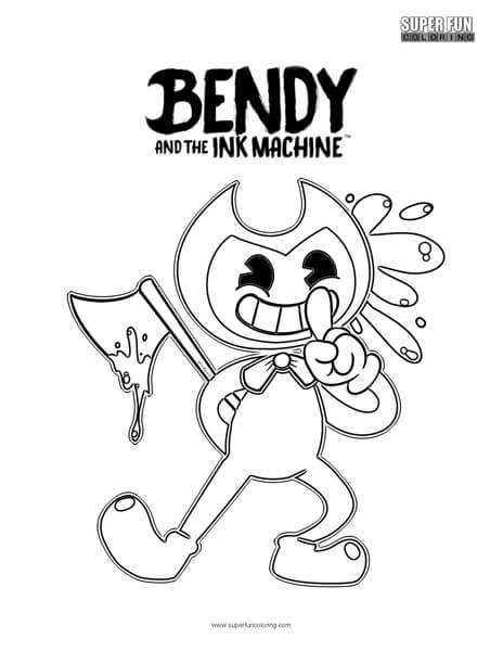 Bendy and the Ink Machine Coloring Page