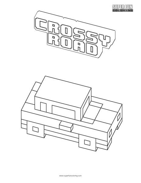 Crossy Road Coloring Page