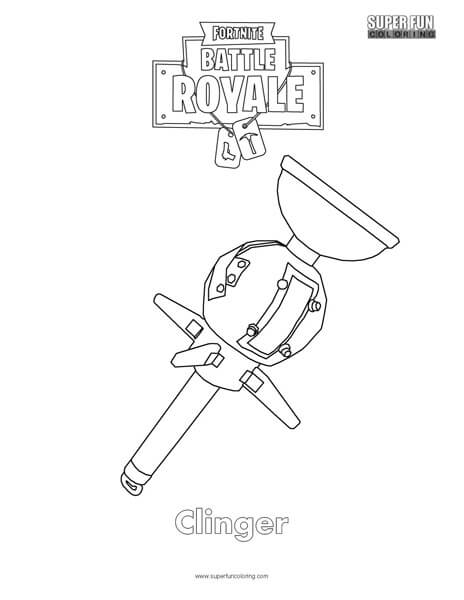 Clinger Fortnite Coloring Page