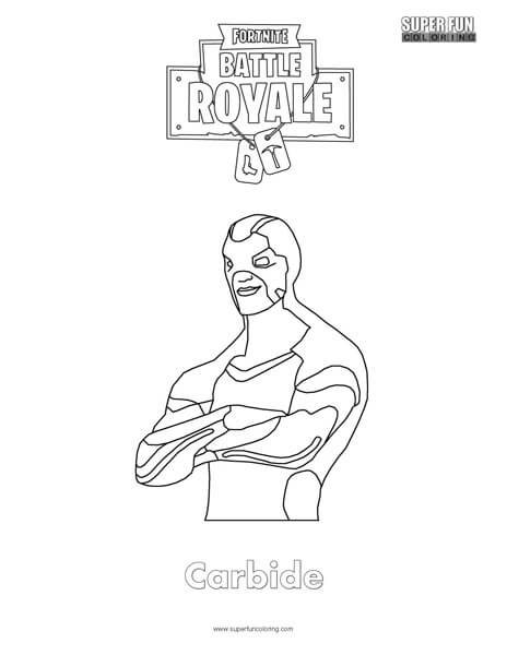 carbide fortnite coloring page - free fortnite coloring pages pdf