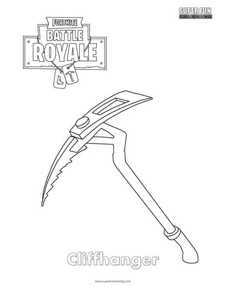 Cliffhanger Fortnite Coloring Page