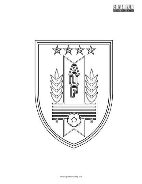 Uruguay Football Coloring page 