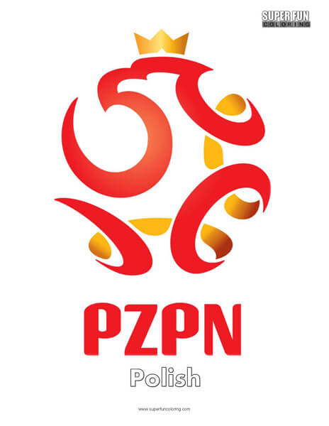 Poland Football Coloring Page