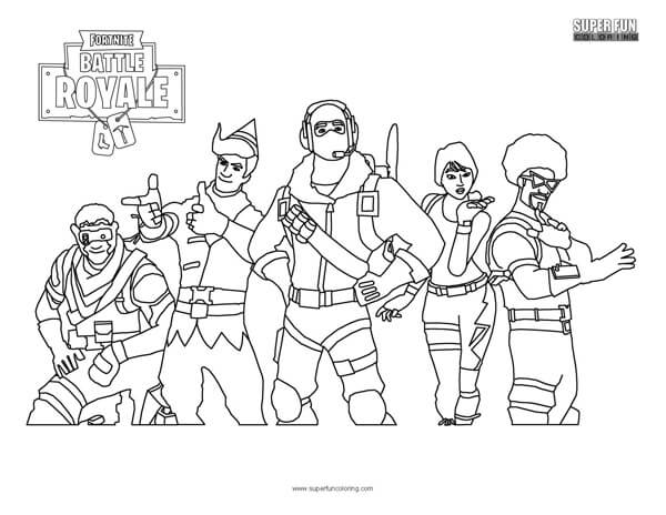 Fortnite Coloring Page