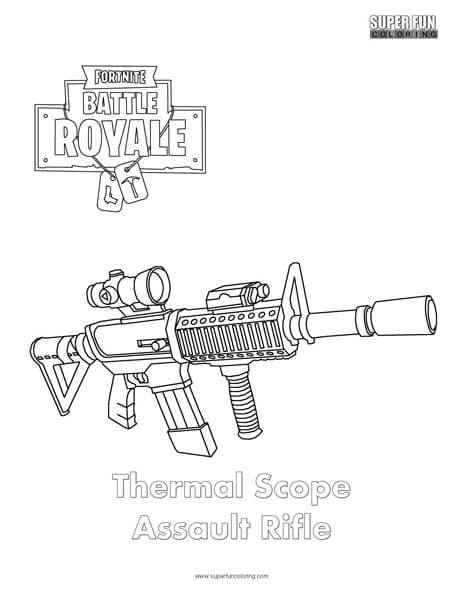 Thermal Scope Fortnite Coloring Page