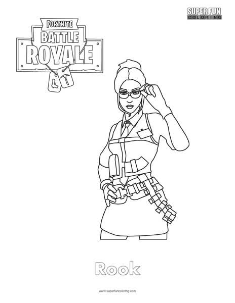 Rook Fortnite Coloring Page